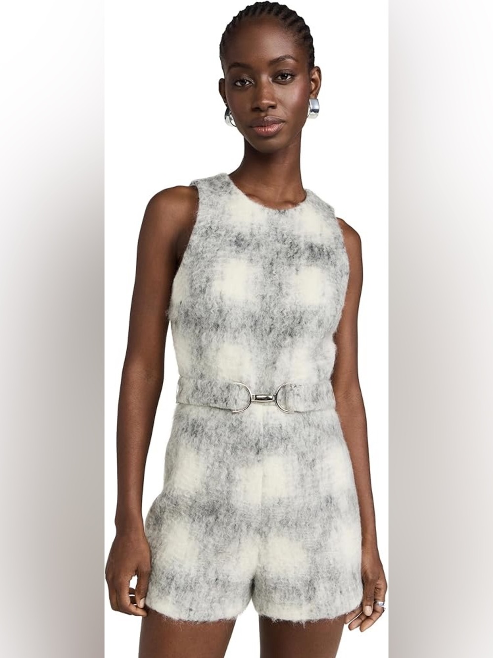 Amanda Uprichard Hazel Wool Belted Romper In Manderlay Wool ~ NWT Size S